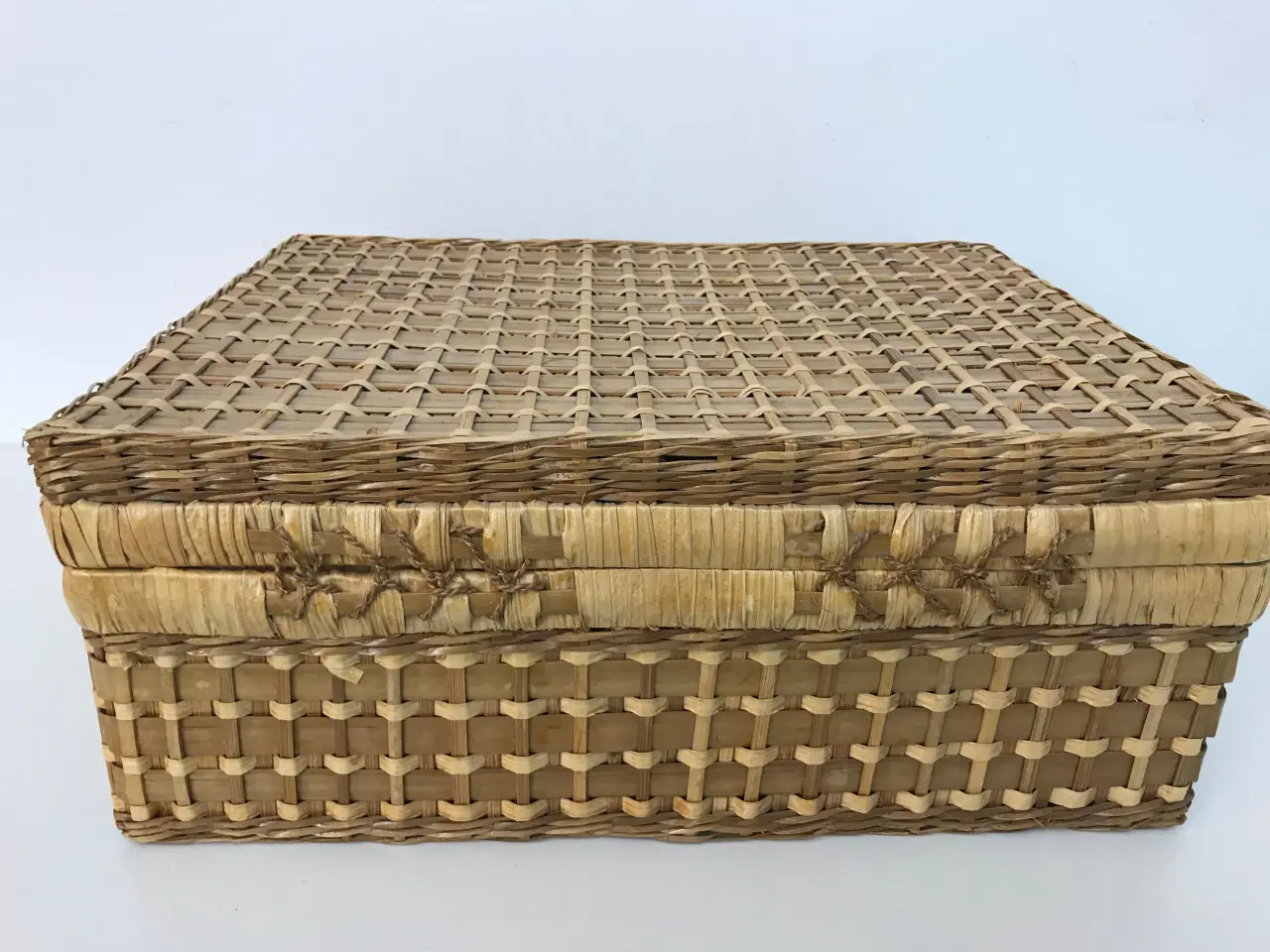 Billede 5 - Retro picknick kurv i flet