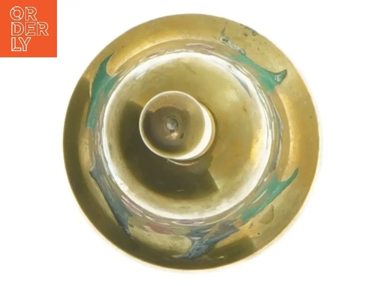 Billede 4 - Messingklokke med julemotiv (str. 12,5 cm)