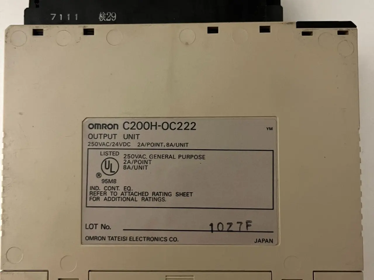 Billede 4 - Omron C200H-OC222 Output Unit 250VAC/24VDC 2A -