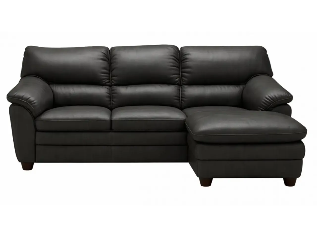 Billede 1 - Hjort Knudsen Tilst læder chaiselongsofa- Højrevendt