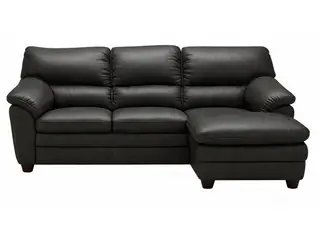 Hjort Knudsen Tilst læder chaiselongsofa- Højrevendt