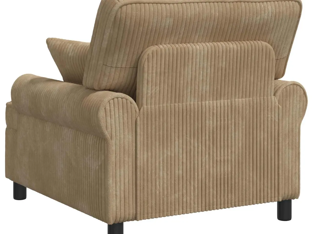 Billede 4 - XL lænestol med hynder - gråbrun