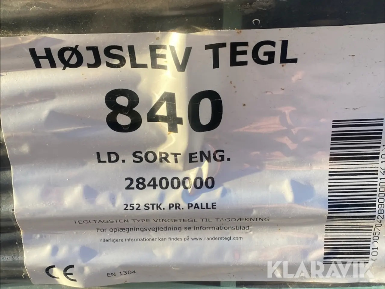 Billede 3 - Tegl Højslev LD - RT 840 378 styk