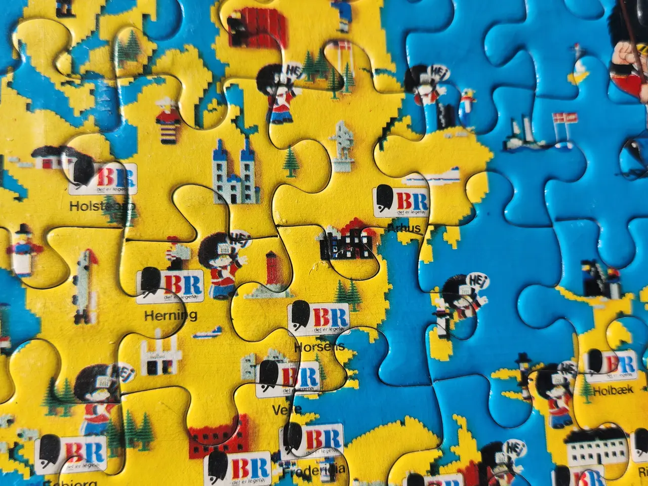 Billede 3 - BR Puslespil - Danmarkskort i LEGO