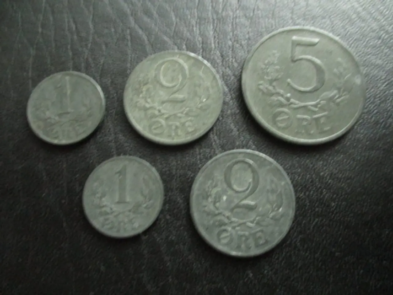 Billede 2 - 1, 2 og 5 ører 1945-1947 zink