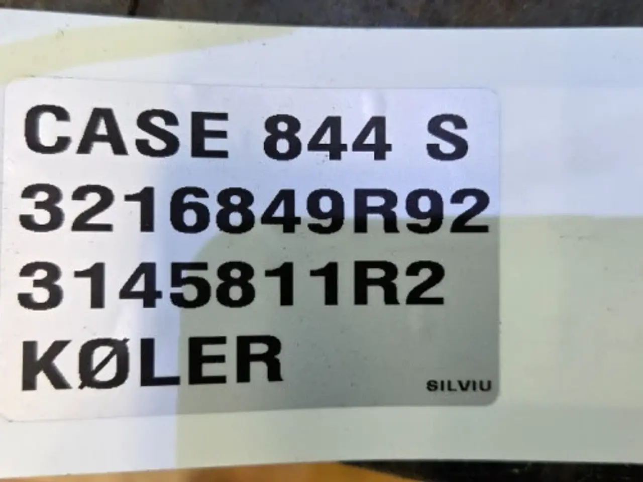 Billede 15 - Case 844S Køler 3216849R92
