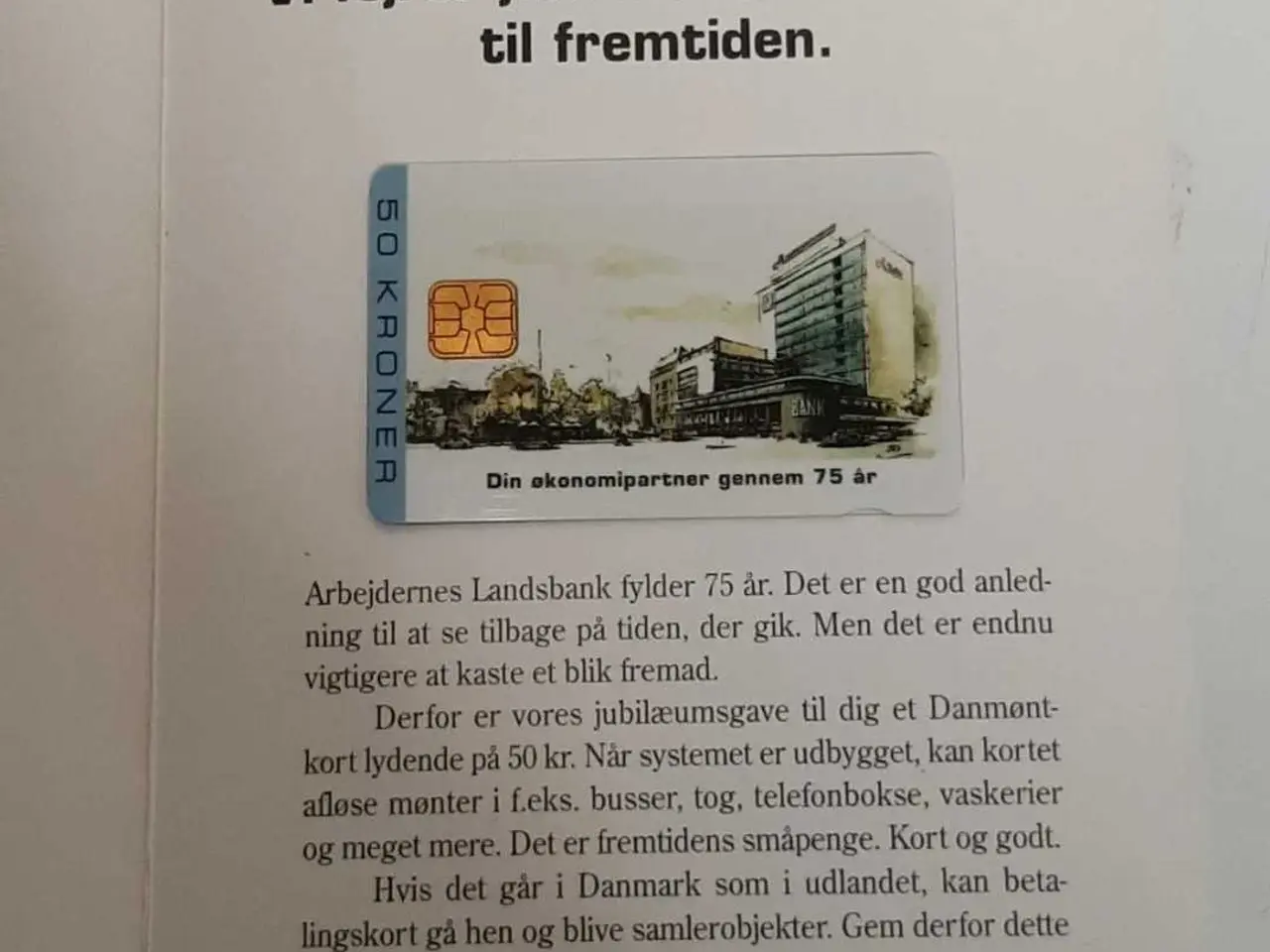 Billede 2 - Danmøntkort i folder