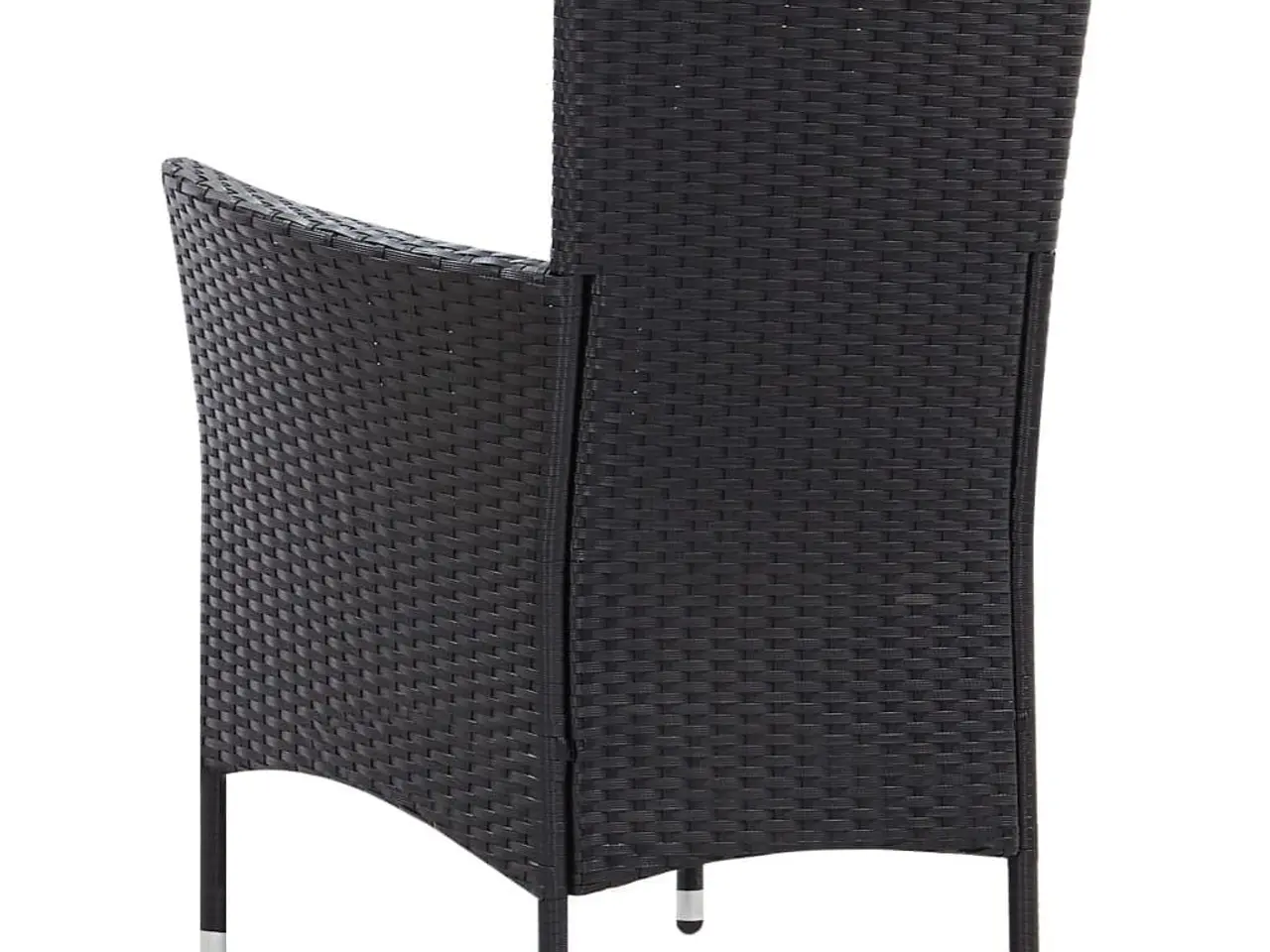 Billede 8 - Udendørs spisebordssæt i polyrattan - 7 dele, sort