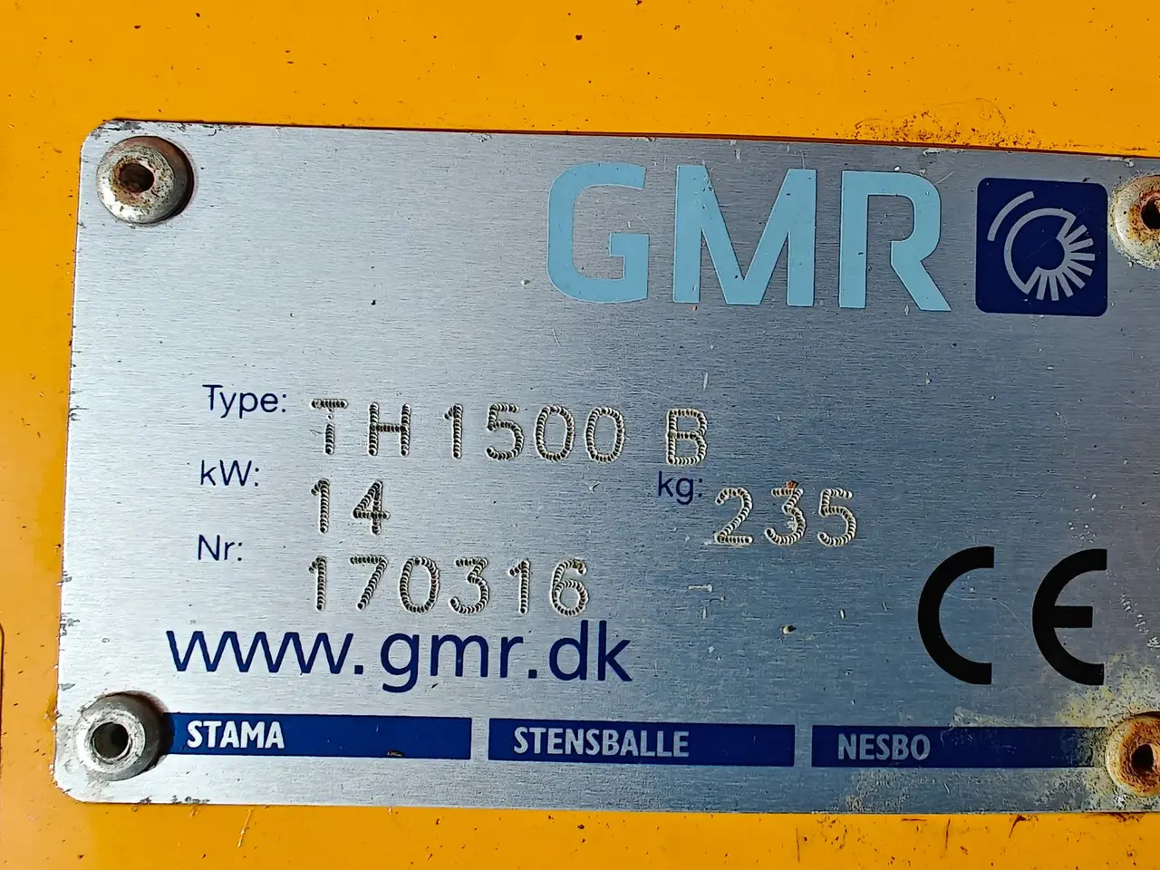 Billede 5 - GMR Stensballe TH 1500 B Hydraulisk - SOM NY
