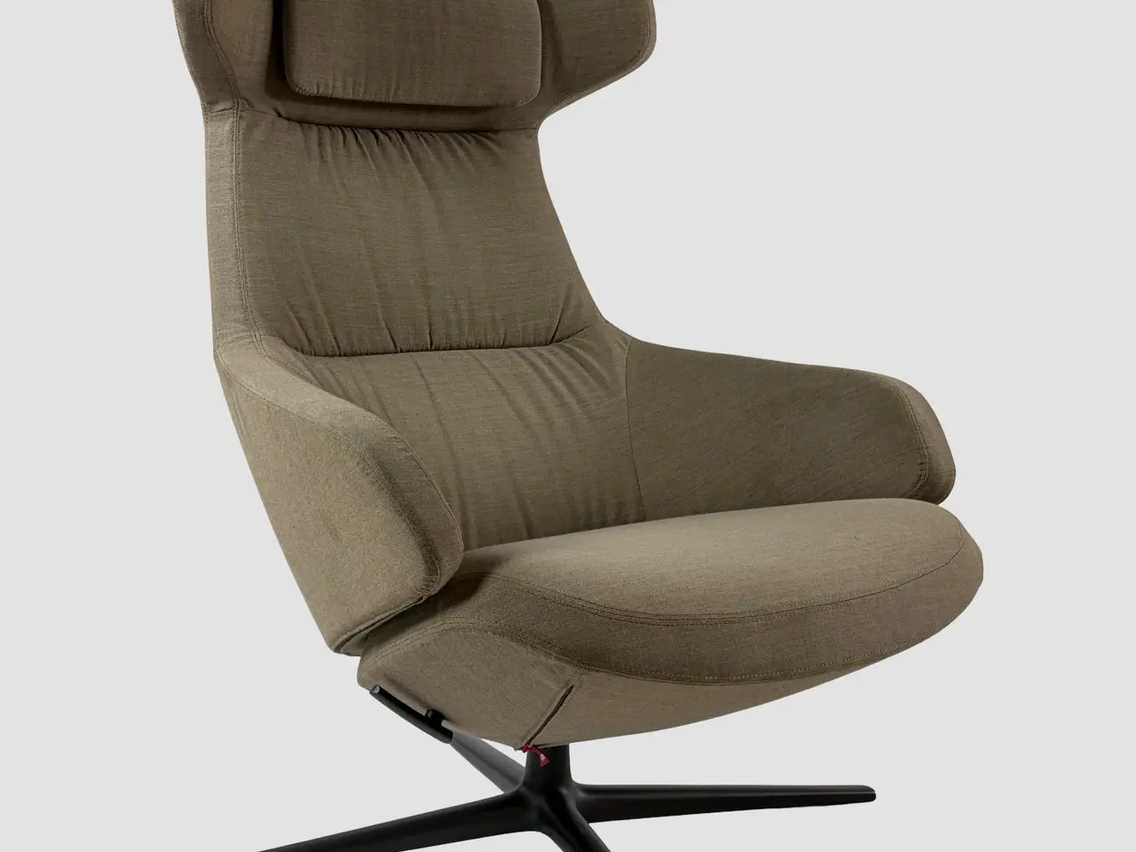 Billede 1 - Arper Aston Club Loungestol – Gråbrun/Sort Stel