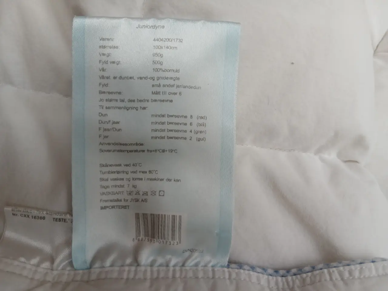 Billede 5 - JUNIOR - dyne med andedun - sengetøj dreng/pige