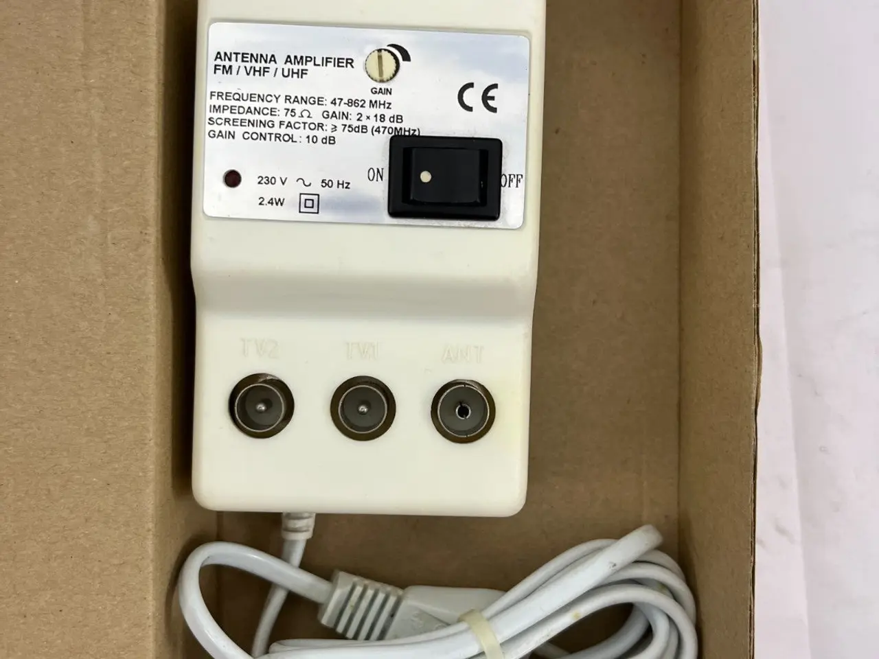 Billede 2 - FM VHF UHF Antenna Amplifier 47-862MHz 2x18dB Gain