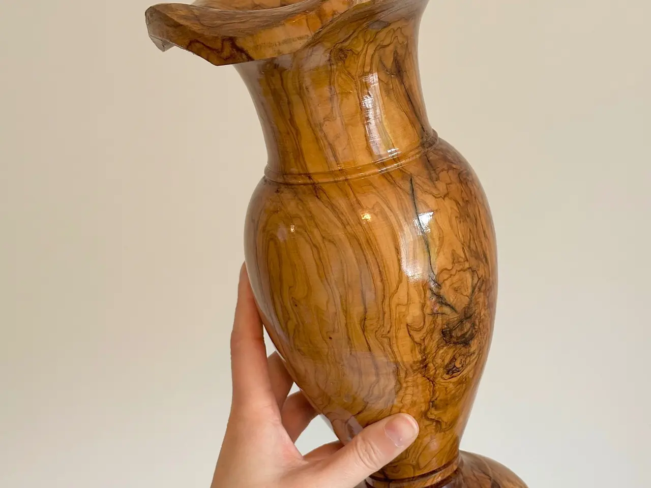 Billede 6 - Stor vase, træ