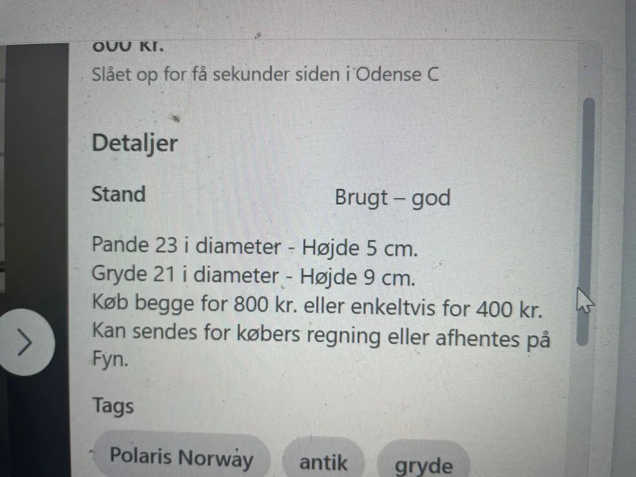 Billede 4 - Polaris Norway gryde og pande