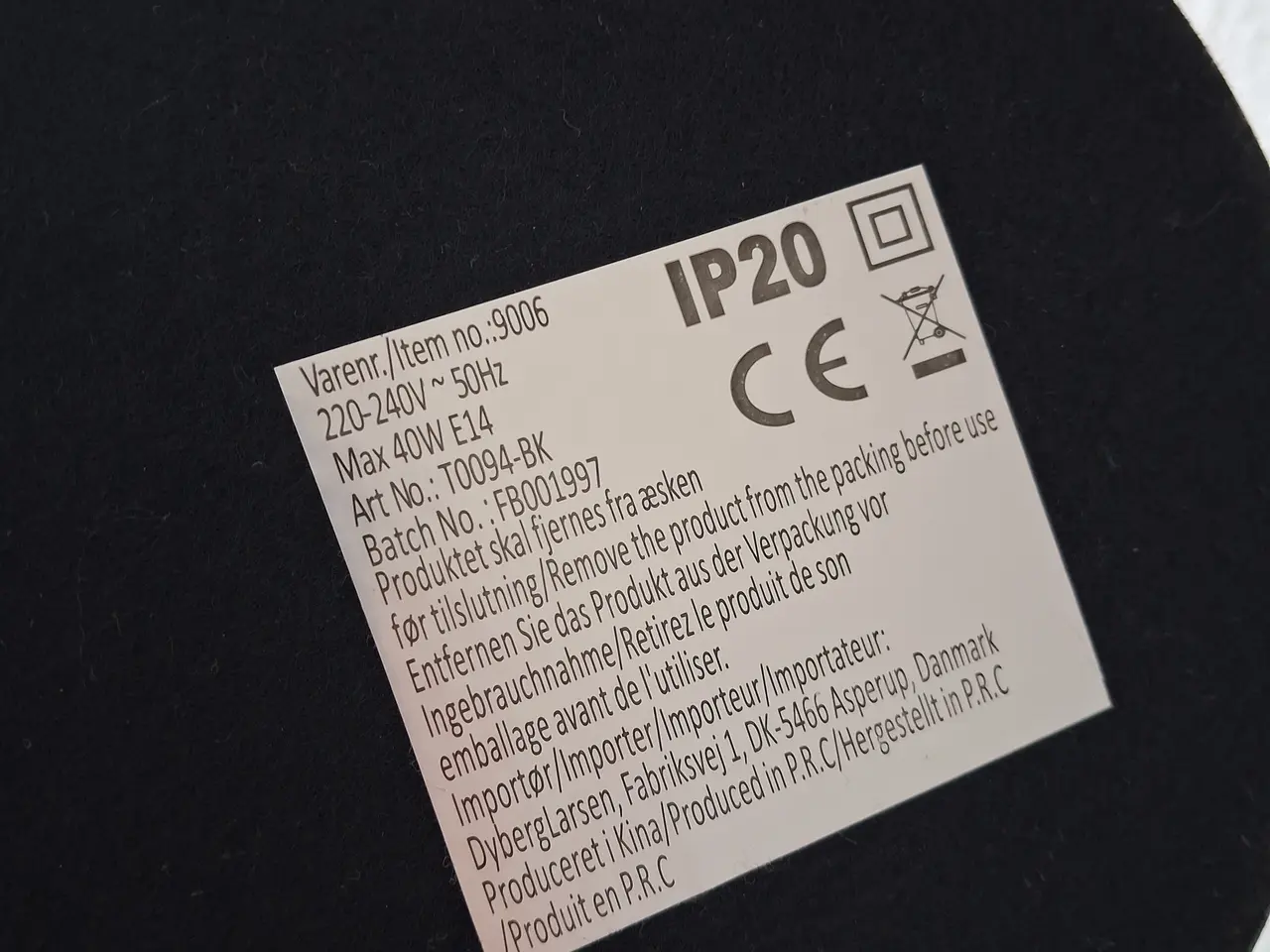 Billede 4 - DybergLarsen DL12 bordlampe, sort