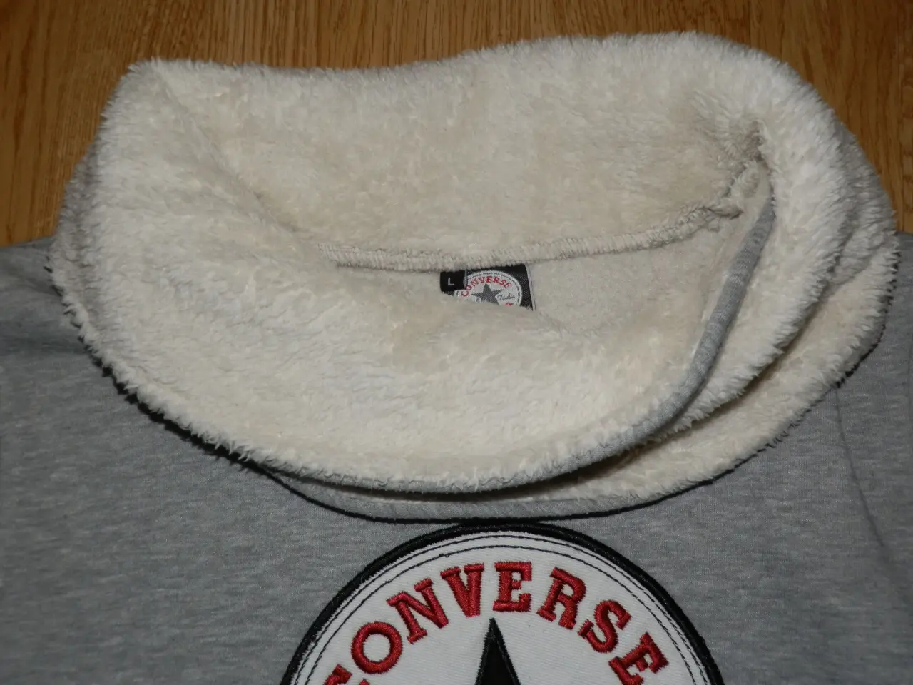 Billede 5 - Grå Converse All Star Logo Sweatshirt str. L