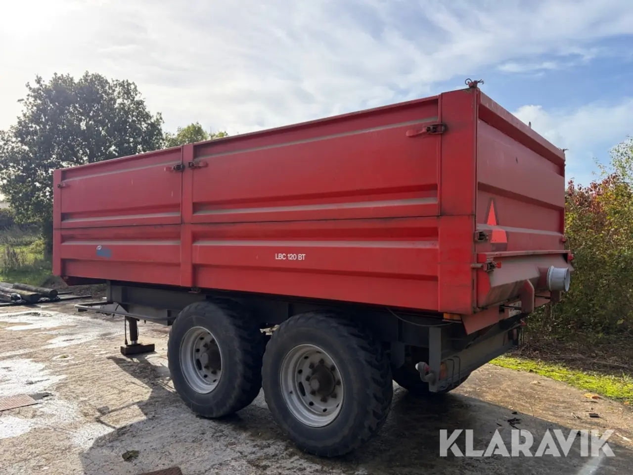 Billede 3 - Tip vogn Kimadan LBC 120 BT med hydraulisk bagsmæk.