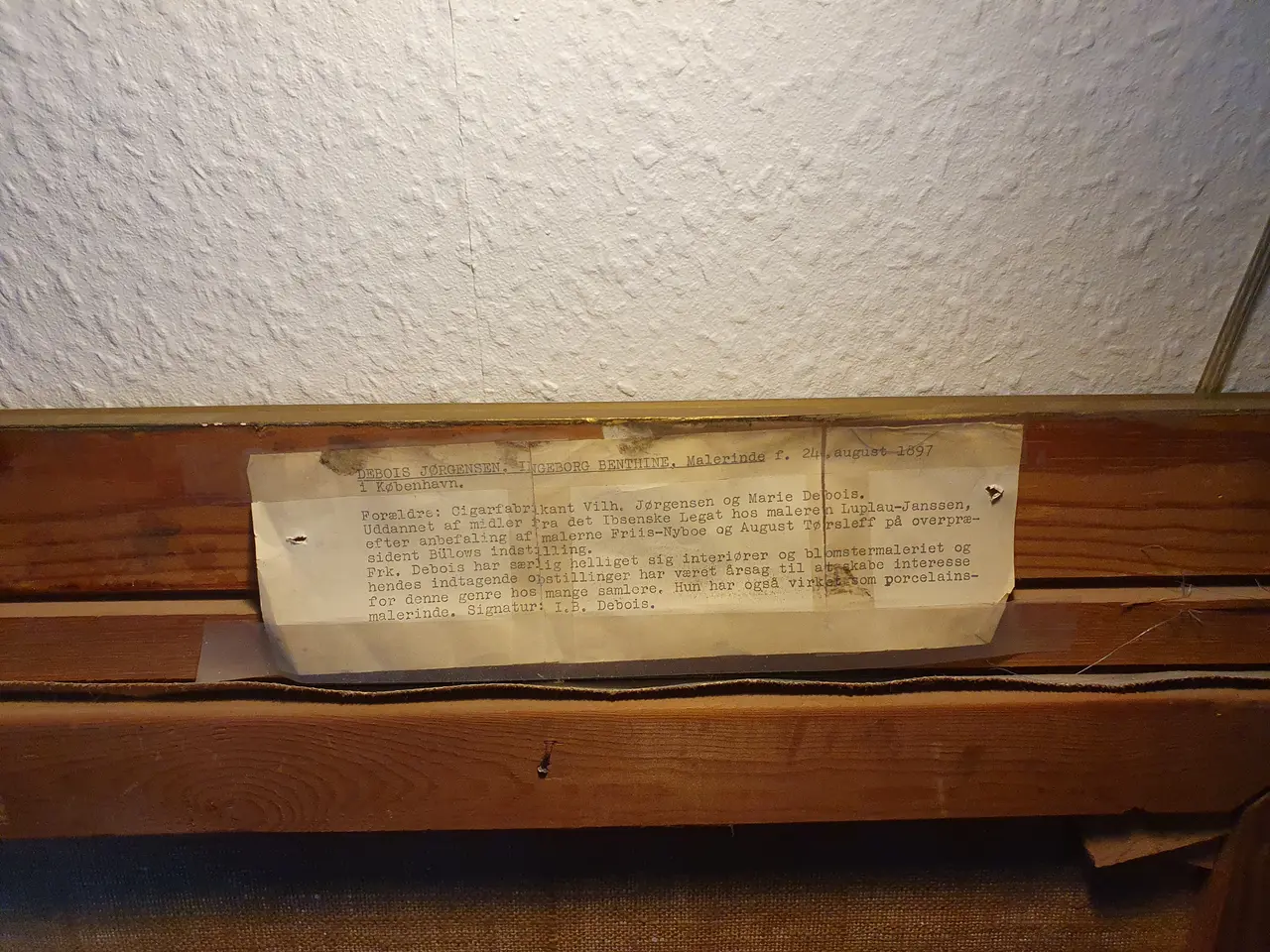 Billede 2 - Maleri af I. B. Debois.