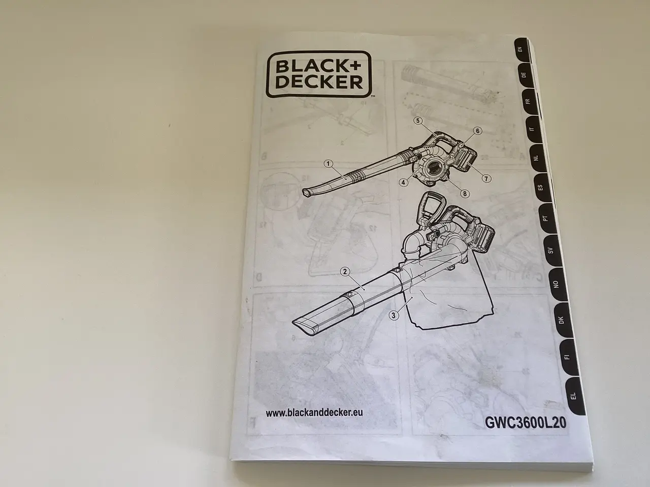Billede 4 - Black & Decker batteridreven løvsuger/blæser