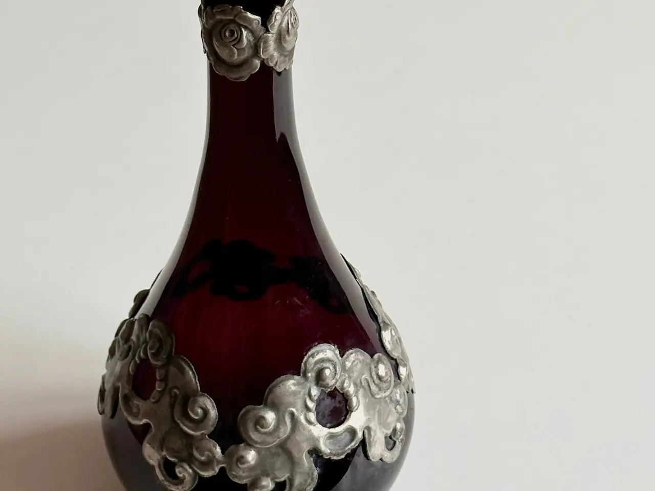 Billede 3 - Antik karaffel uden prop, aubergine