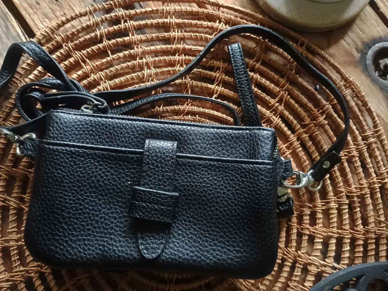 Billede 1 - Pieces crossover taske, sort