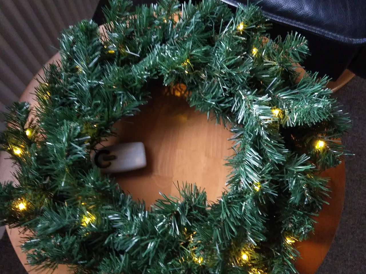 Billede 2 - SIRIUS - Kunstig julekrans m. LED-lys