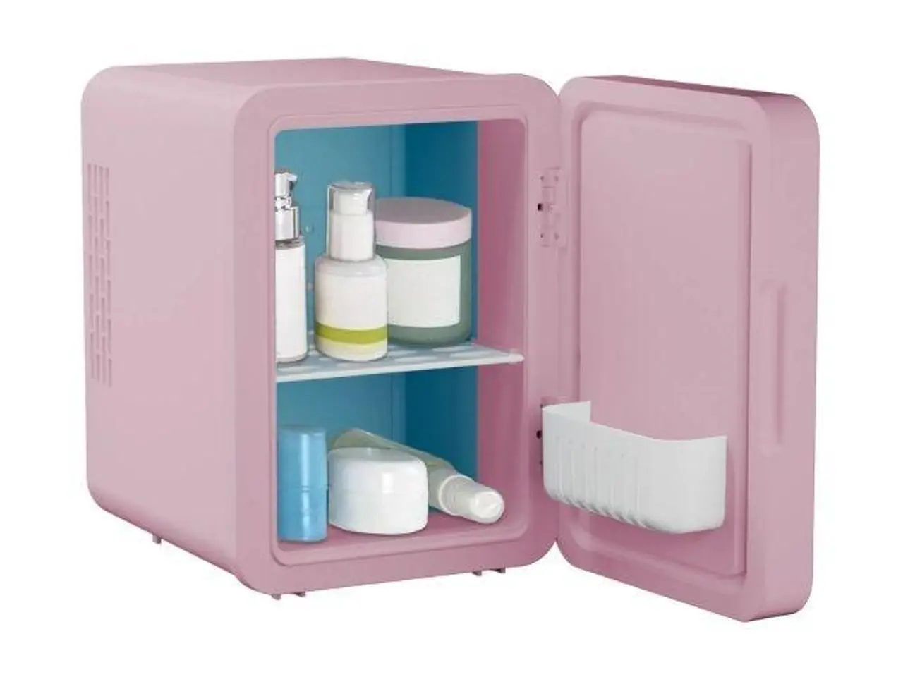 Billede 2 - Elle mini køleskab 4 l med LED makeupspejl - lilla