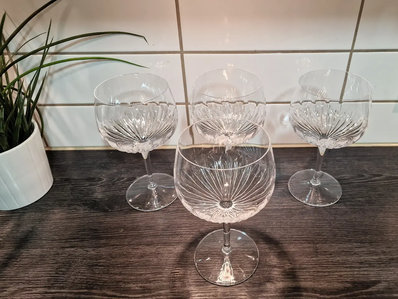 Billede 3 - 4 stk. Store flotte spanske gin og tonic glas.