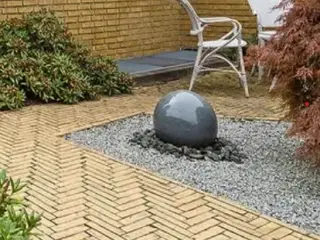Vandsten granit Ø40 inkl. pumbe, kar og skærver