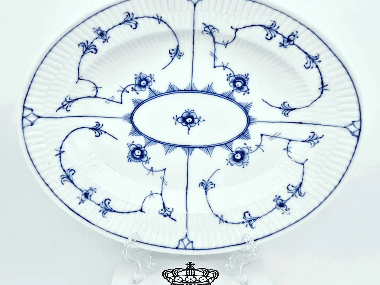 Billede 7 - Musselmalet Oval Fad 1 sortering Porcelæn