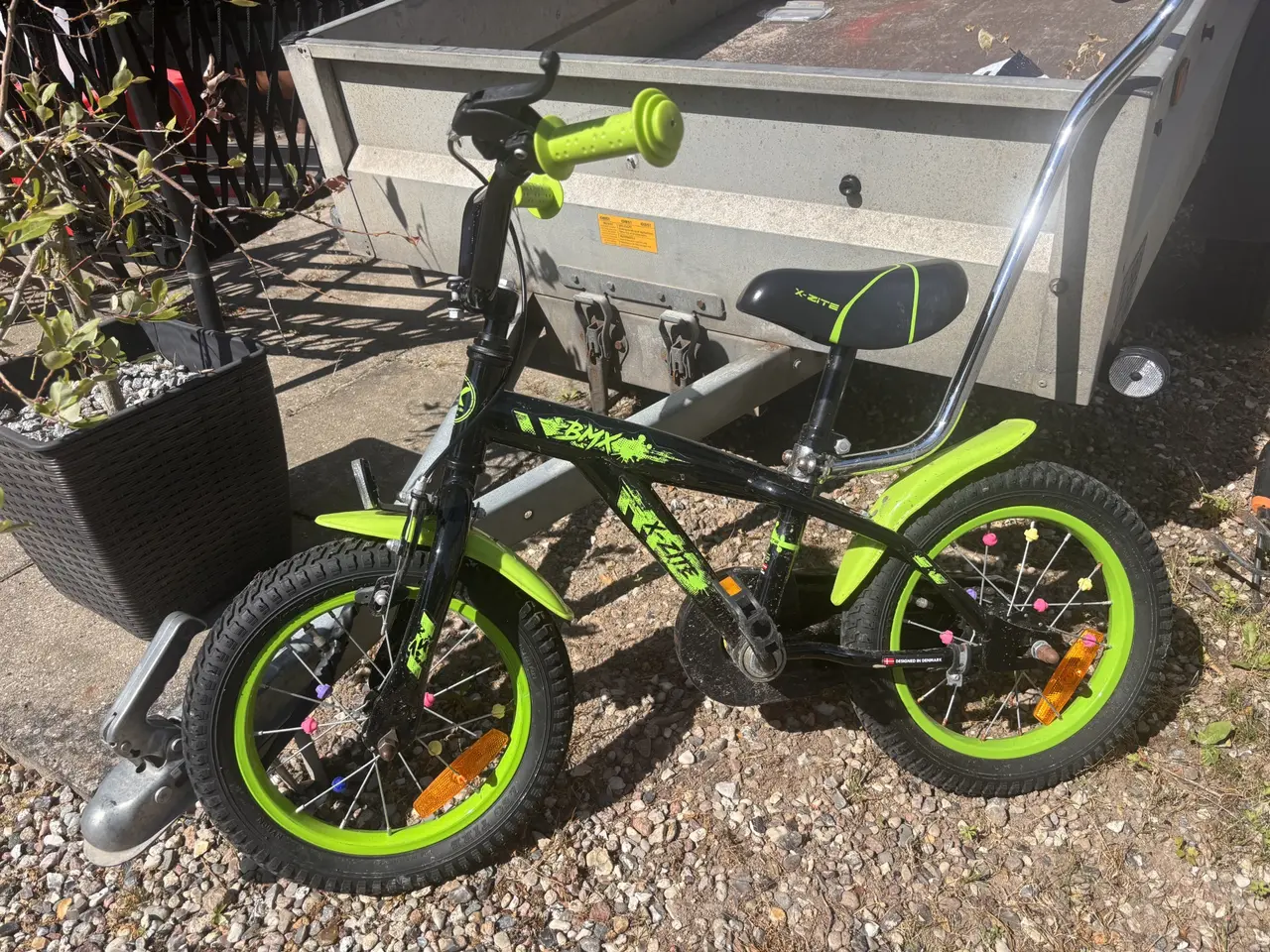 Billede 1 - Børnecykel m. stang