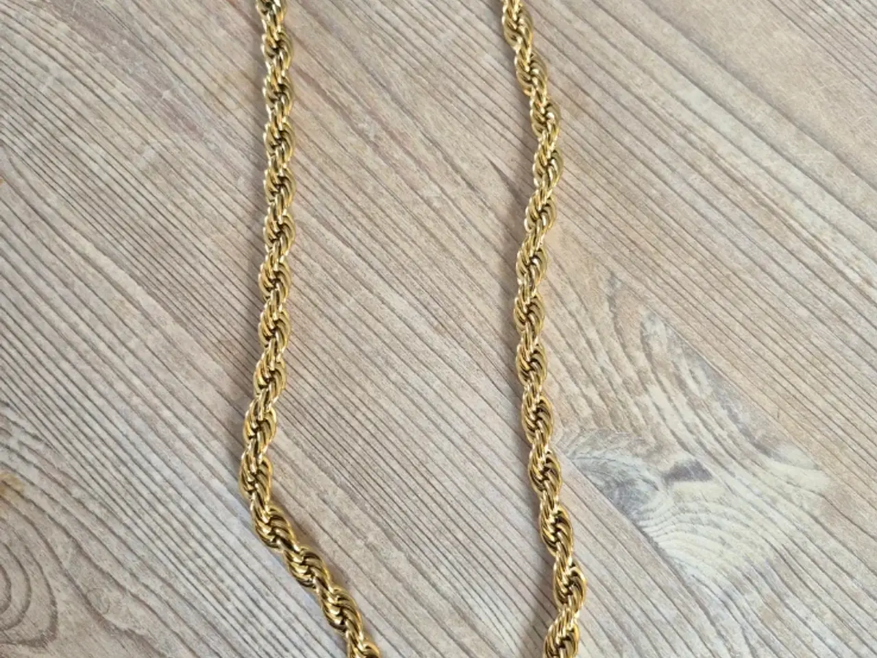 Billede 1 - 8mm goldfilled rope chain