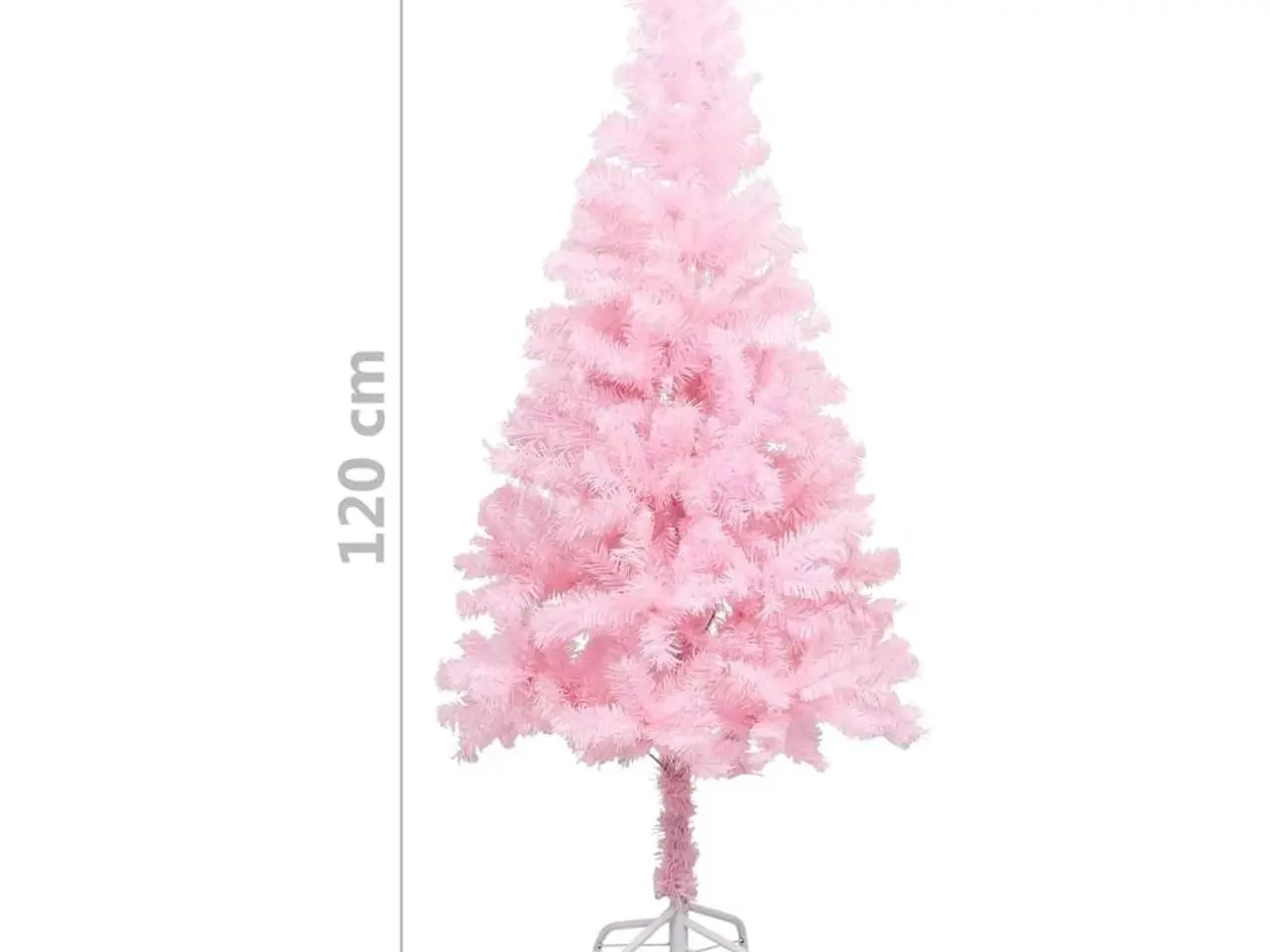Billede 5 - Kunstigt juletræ med fod 120 cm - lyserød