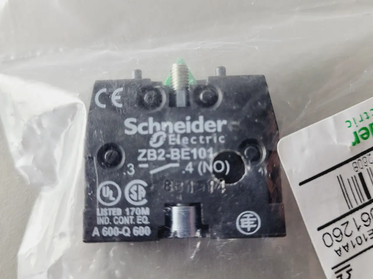 Billede 3 - ⭐️· 🟢 Schneider Electric Kontaktblok ZB2-BE101