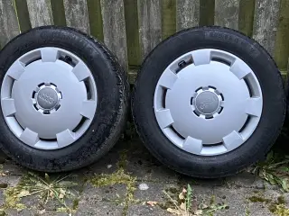 16" stålfælge m Audi kapsler