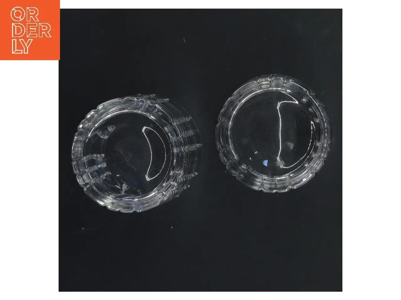 Billede 2 - Glas sæt af 2 (str. 2 stk Ø 8 cm længde 10,5x cm)
