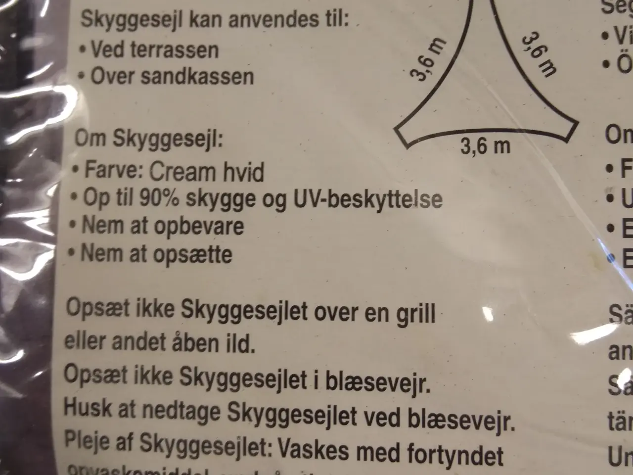 Billede 2 - Sol/skyggesejl