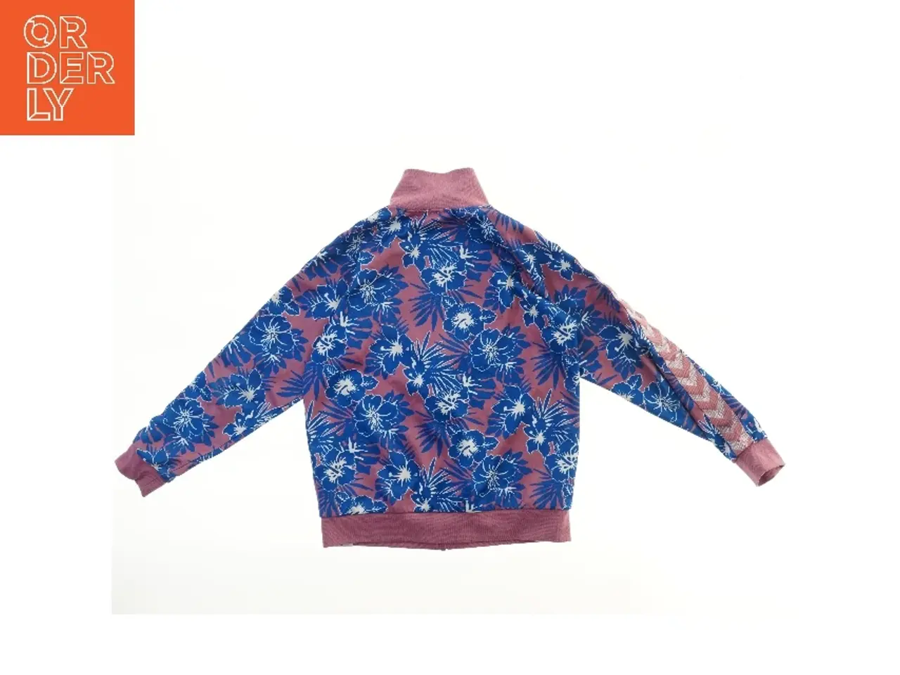 Billede 2 - Blomstret sweatshirt med lynlås fra Hummel (str. 45x60 cm)