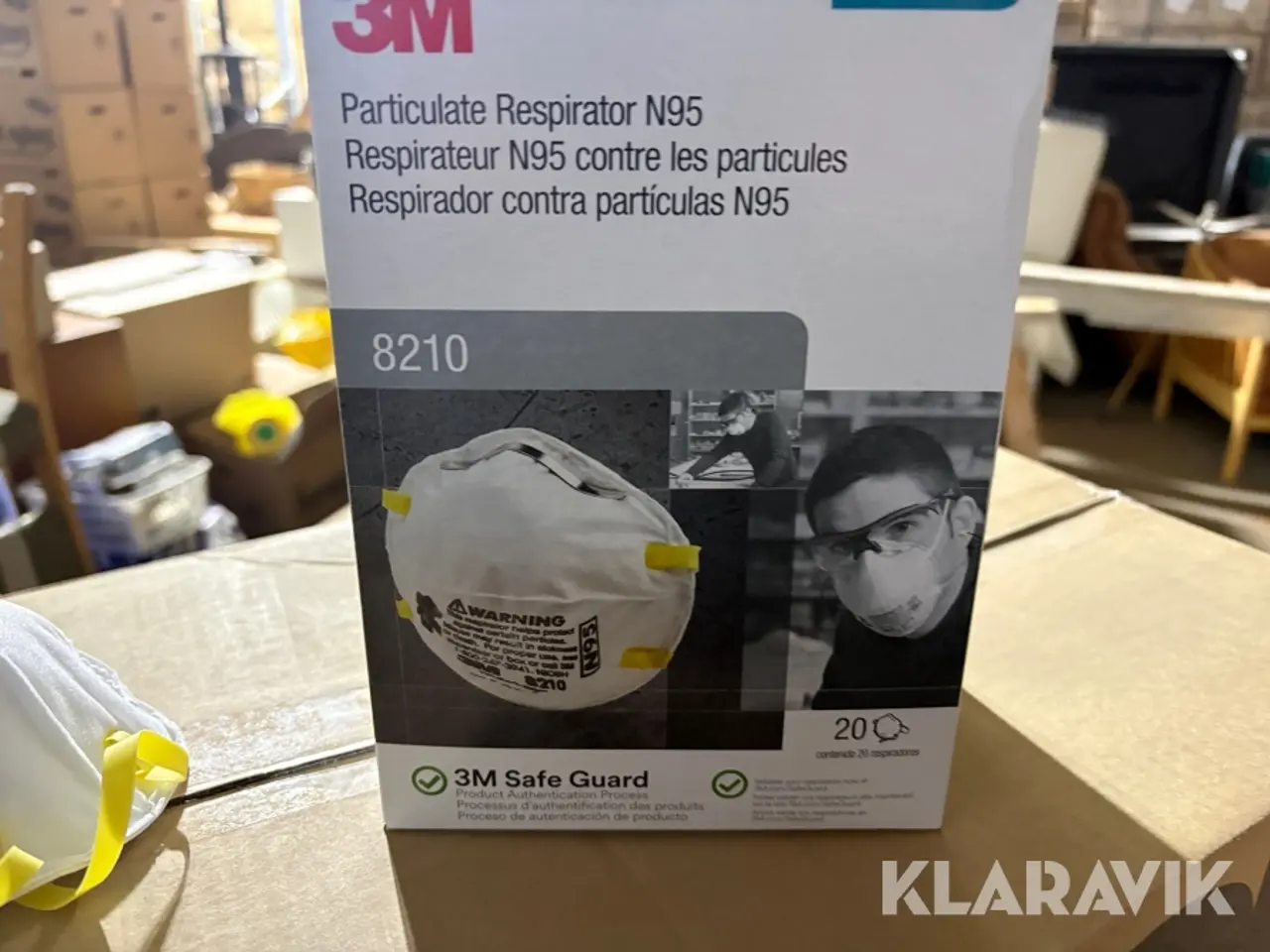 Billede 2 - Støvmasker 3M N95 480 styk