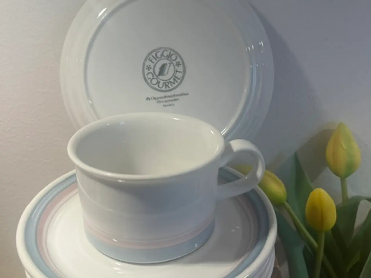 Billede 1 - Figgjo Gourmet underkopper&kop–Norsk retro-charme