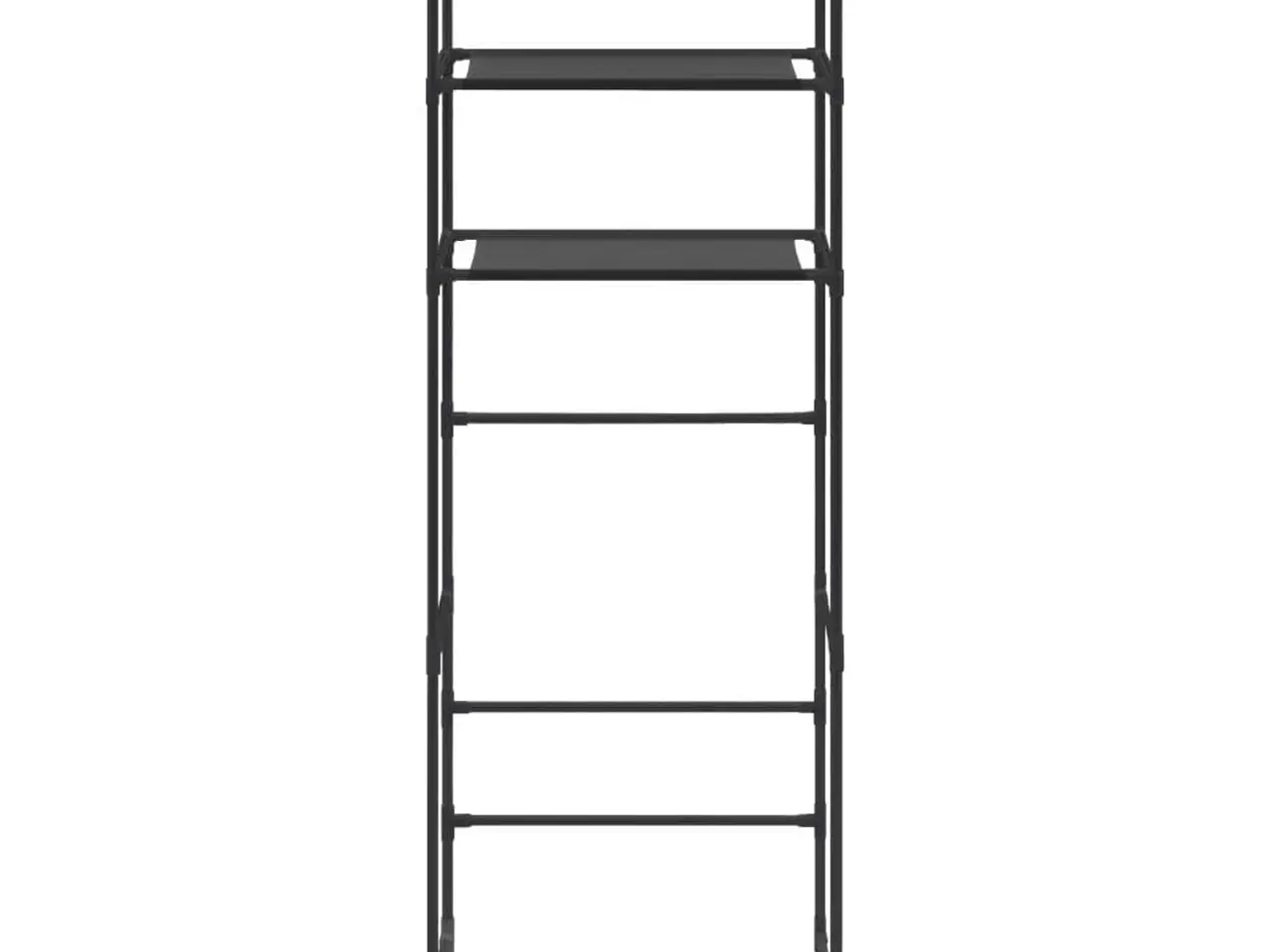 Billede 3 - Opbevaringsstativ med 3 hylder 53x28x169 cm sort