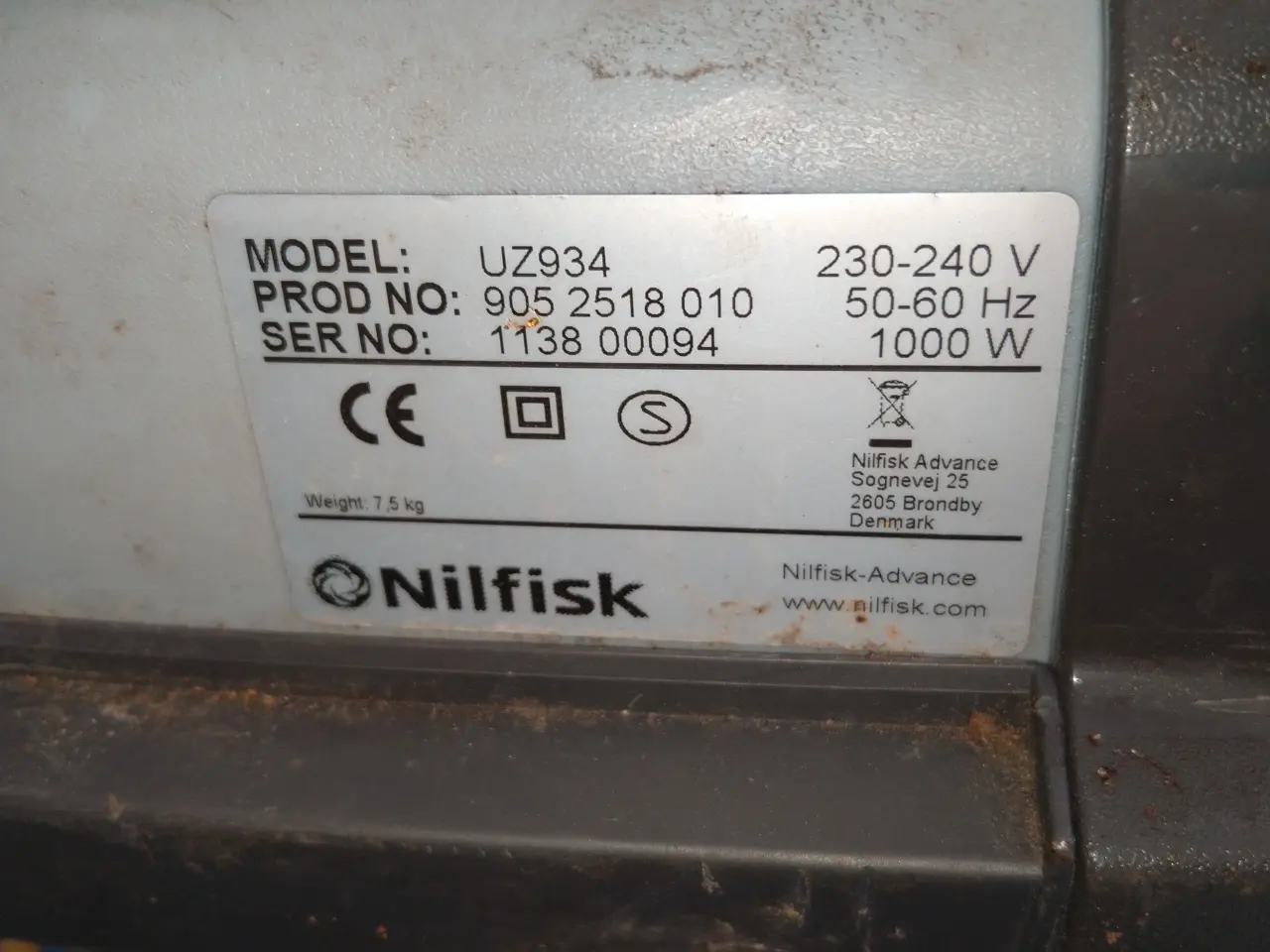 Billede 2 -  Nilfisk UZ 934 støvsuger 