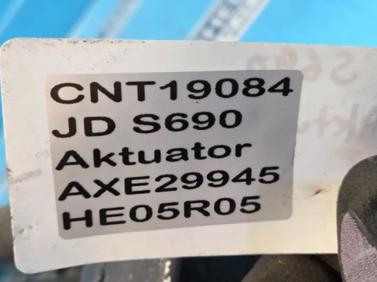 Billede 5 - John Deere S690 Aktuator AXE29945