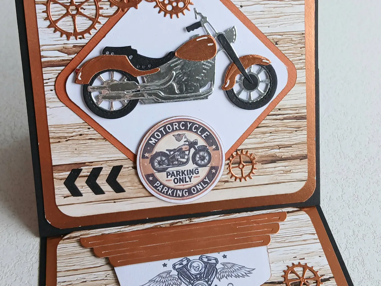 Billede 7 - kort med motorcykel motiv på sælges
