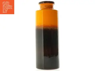 Scheurich West Germany Retro Brændt orange keramik vase (str. 27 cm)