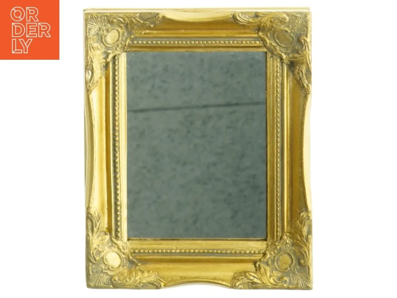 Billede 1 - Spejl i forgyldt ramme (str. 27 x 22 cm)