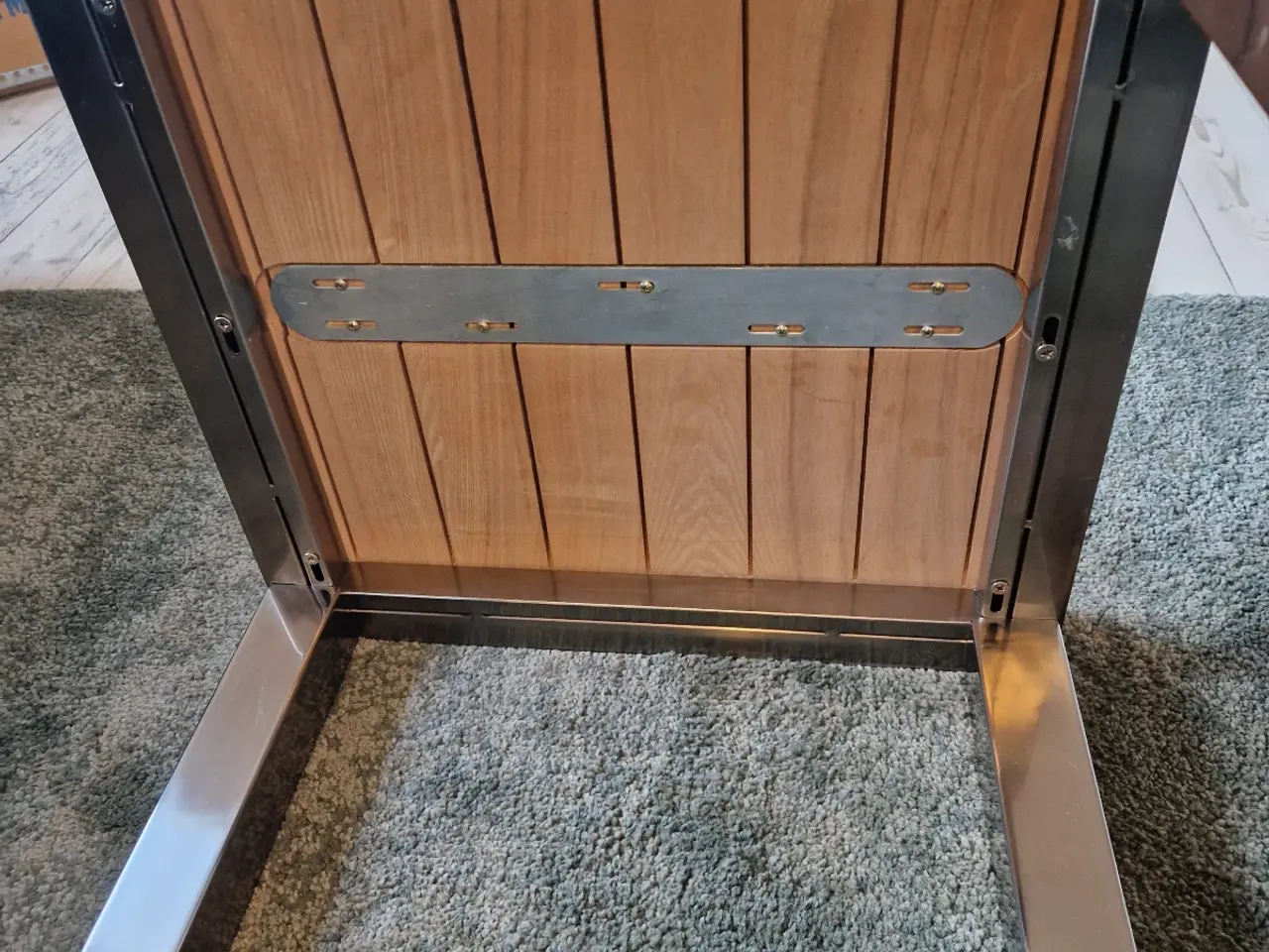 Billede 4 - Sofabord / sidebord i eg og crome