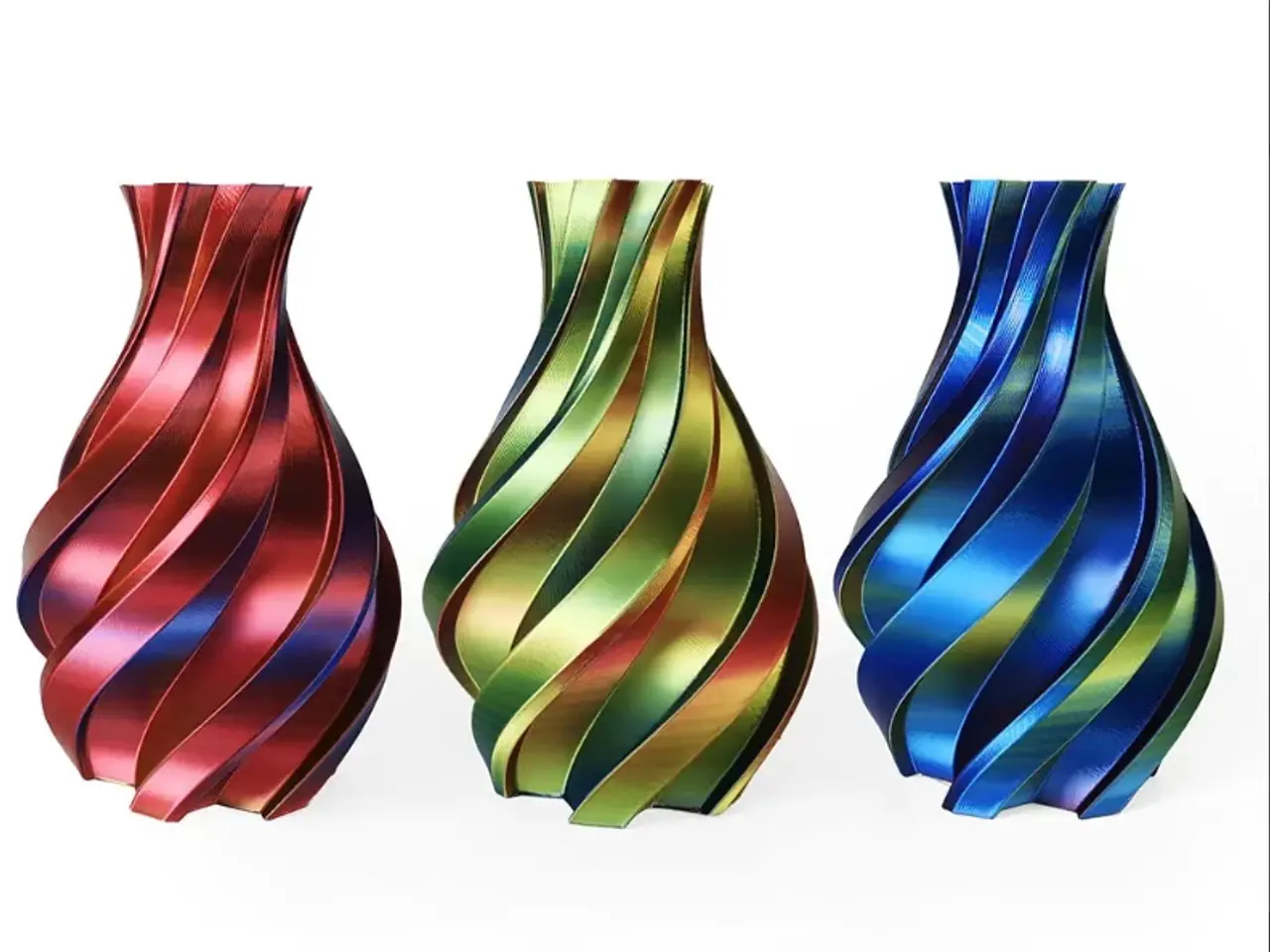 Billede 1 - Gold, Blue And Red - 3DE Premium - Silky PLA - 1.75mm - 1kg