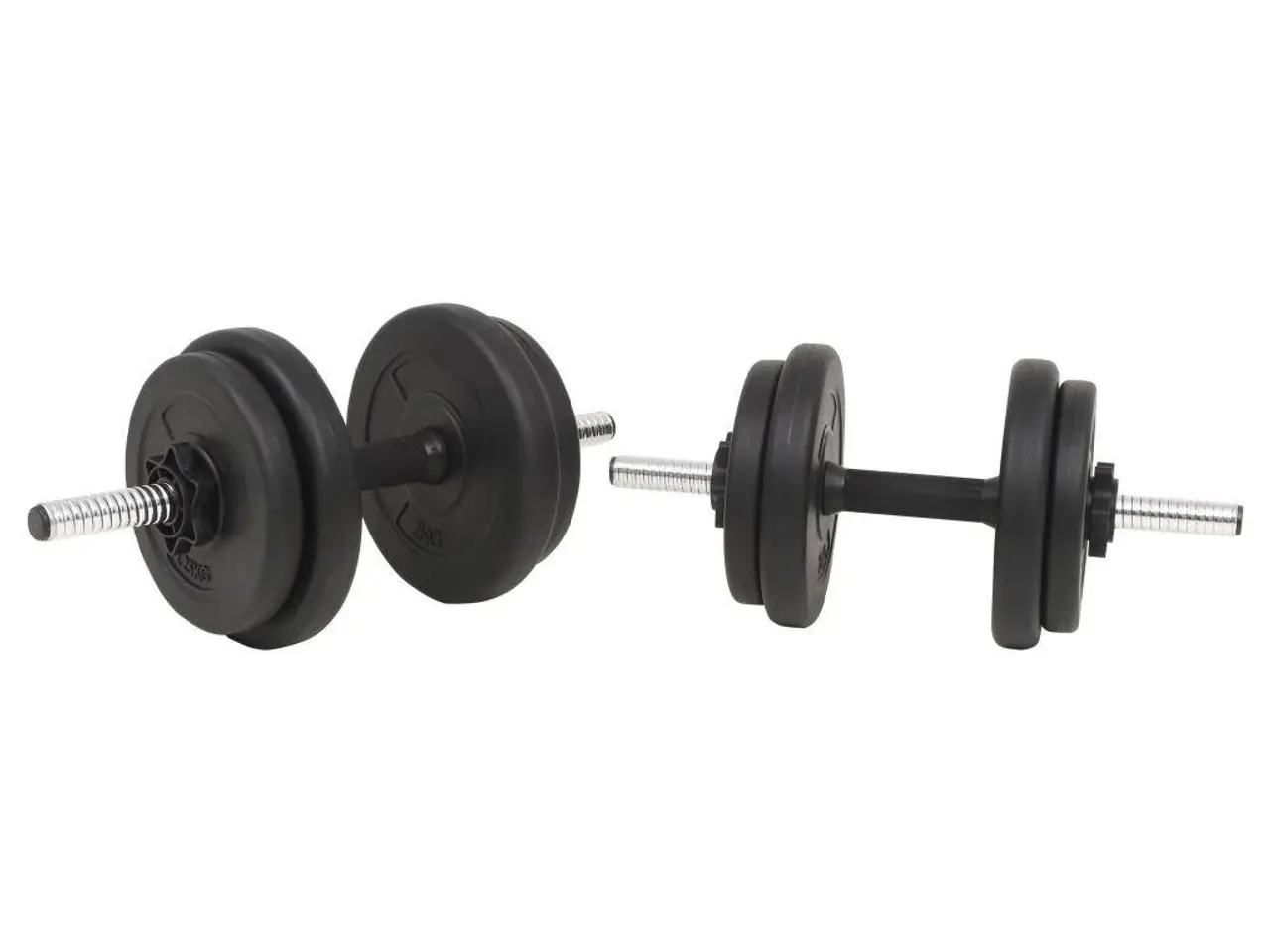 Billede 4 - Vægtstangs- og håndvægtssæt 30 kg - sort