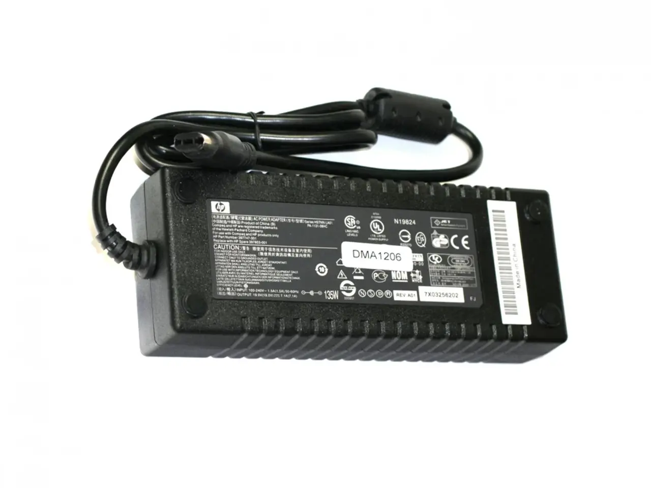 Billede 1 - HP Compaq 135W 19V 7.1A strømforsyning med oval Multi-pin tip - Original